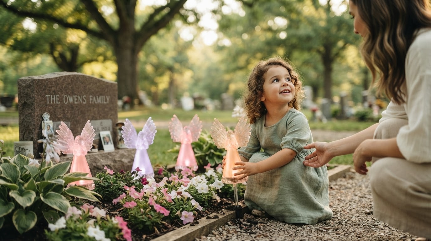 Solyra Garden Angels Cemetery Memorial Framework