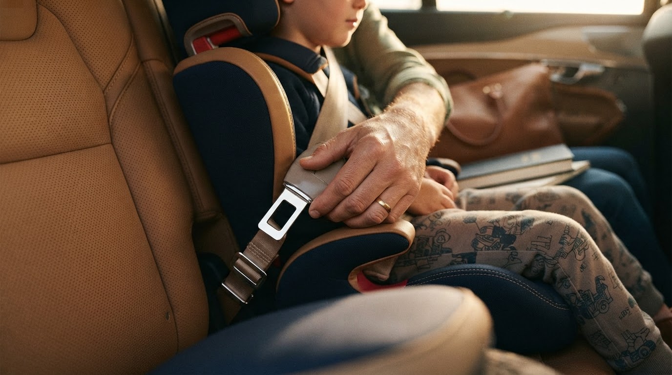 Is a booster seat belt extension piece safe for kids?