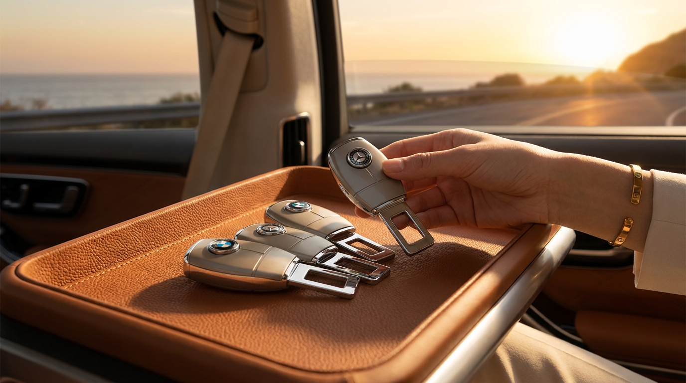 Zinc Alloy Craftsmanship in Seat Belt Extensions