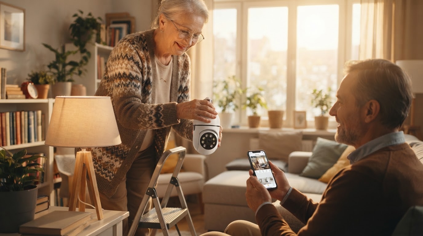 Is Bulb Security Camera easy for seniors to install?