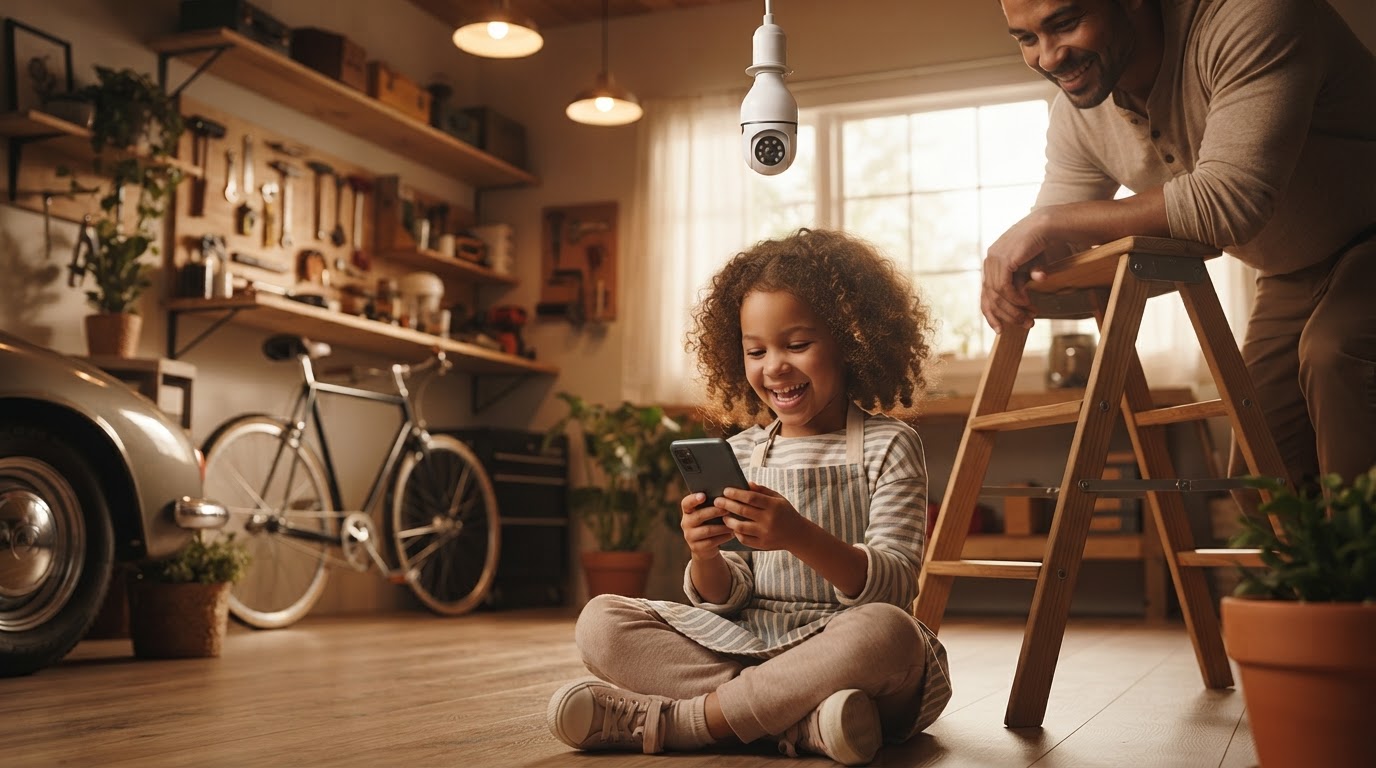 5-Step Setup for a Bulb Security Camera in Your Garage