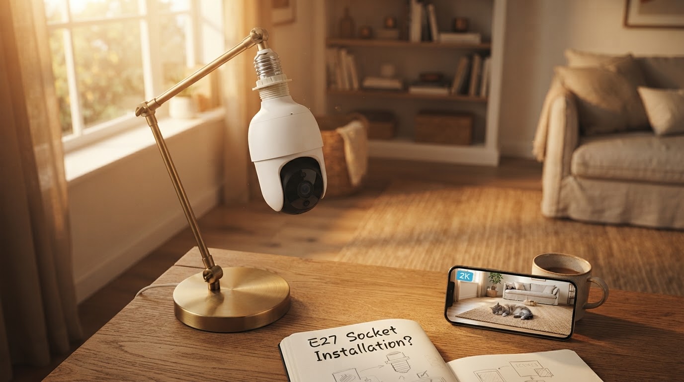 How does a Bulb Security Camera fit an E27 socket?
