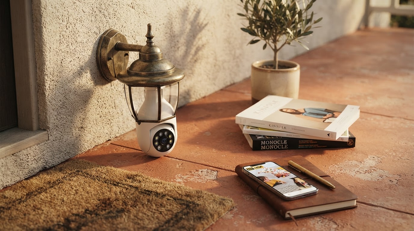 Bulb Security Camera Hidden Porch Surveillance Framework