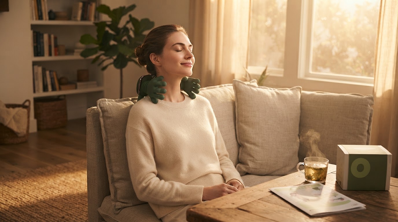 How to get neck tension relief at home with Neck Massage Master?