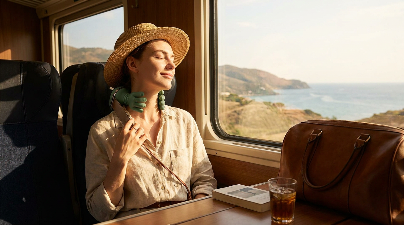Summer Travel Comfort with Neck Massage Master