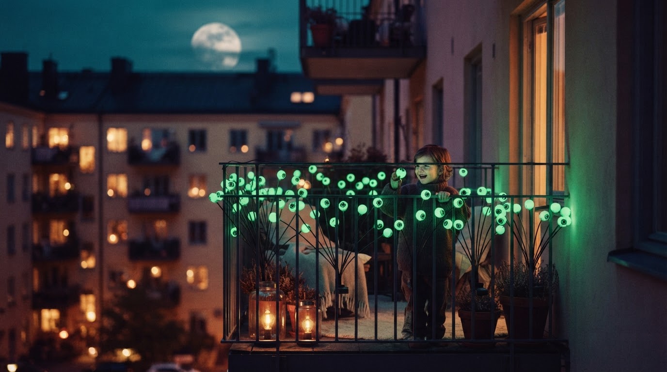 A 3-Step Setup for Halloween Eyeball Lights on Balconies