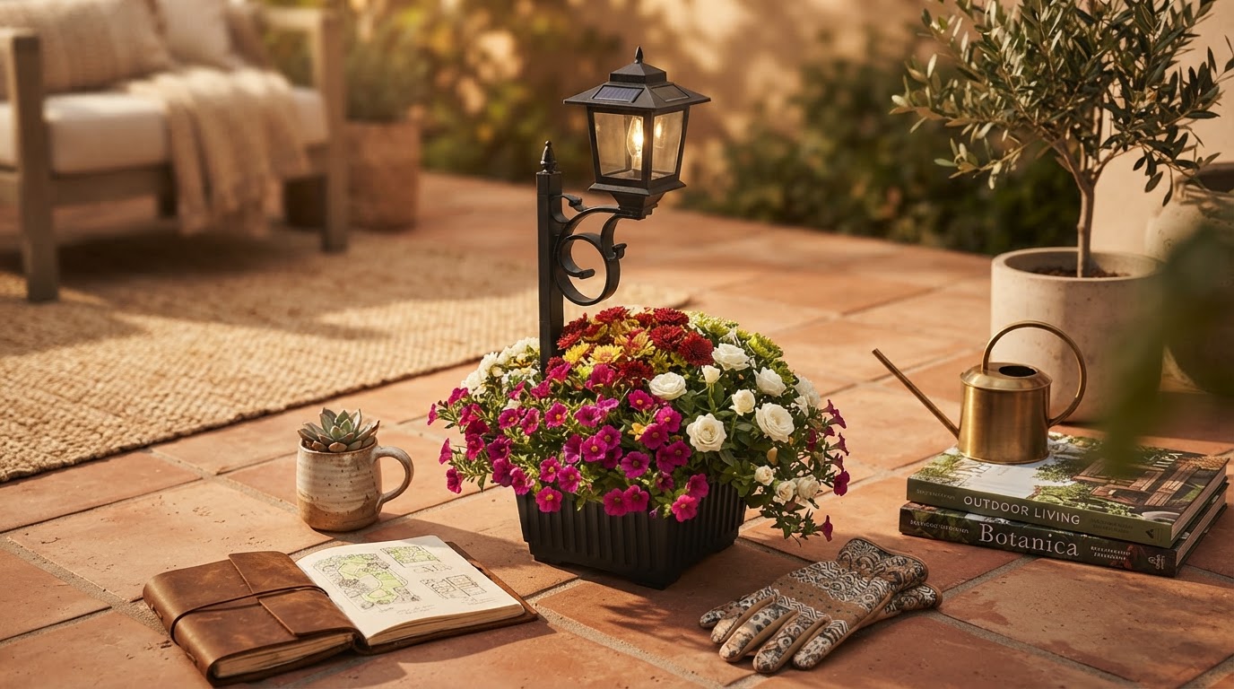 About HOODINK Solar Planter Lamps