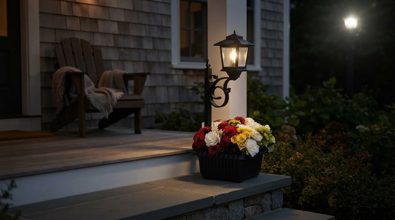 Your Solar Planter Lamp Should Be Dimmer Than You Think at Night