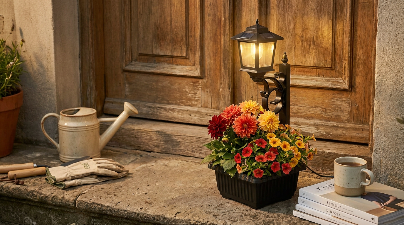 Enhancing Curb Appeal with the Solar Planter Lamp