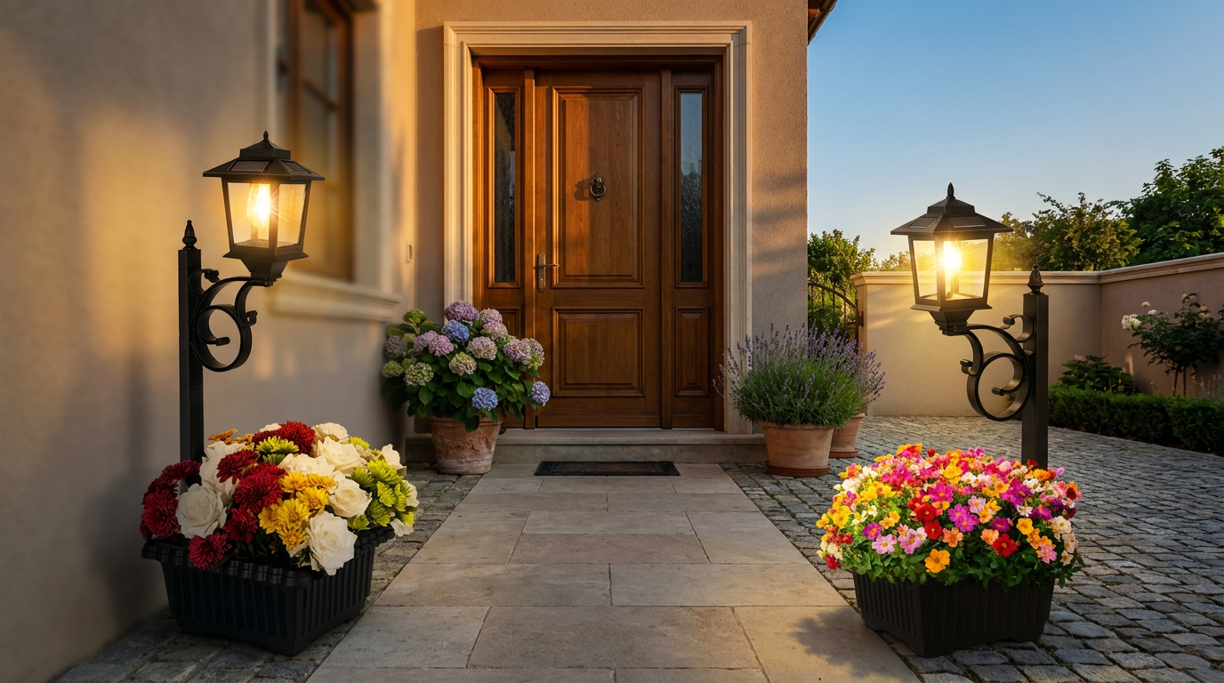 Which solar lights work for front door landscaping?