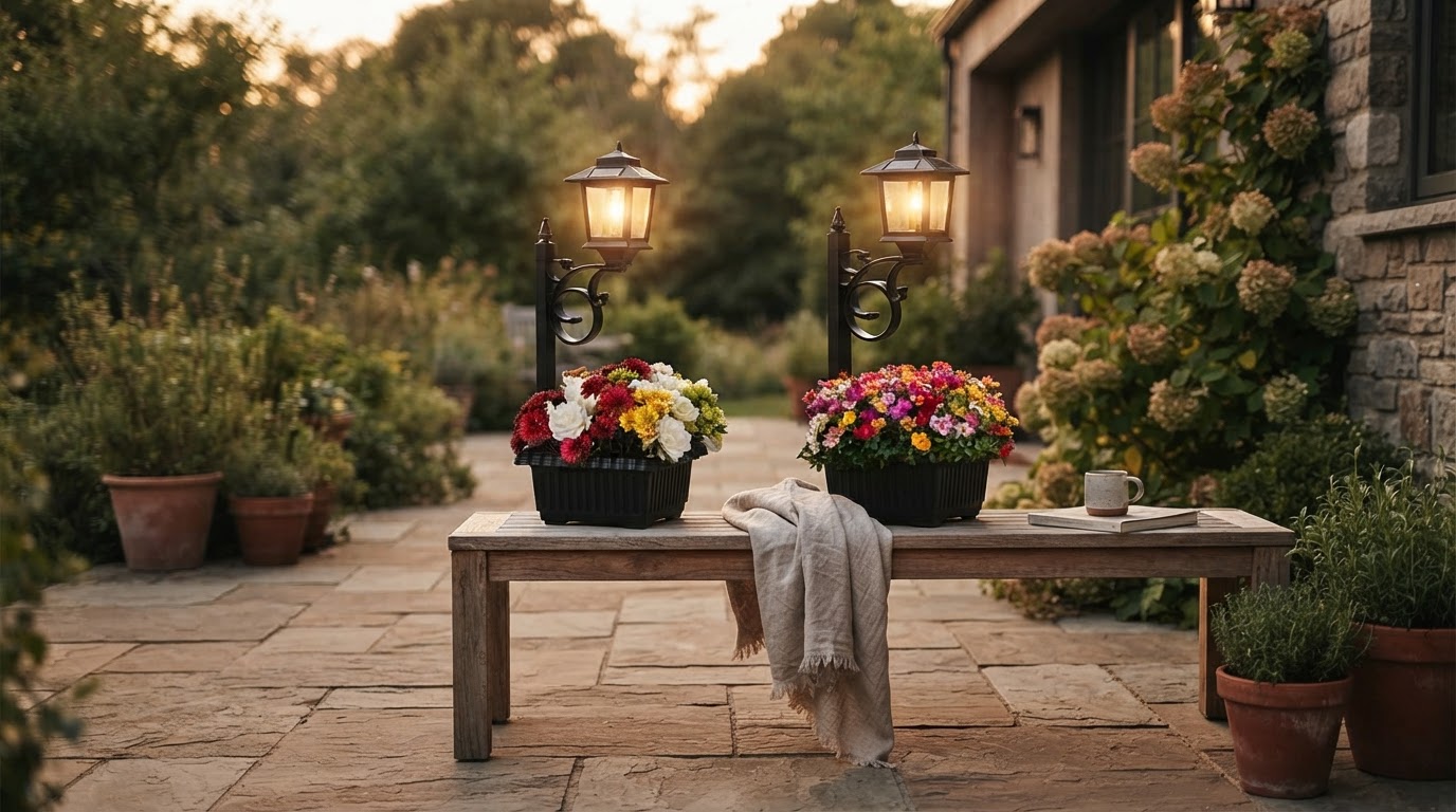 How do glow in the dark planters solar systems function?