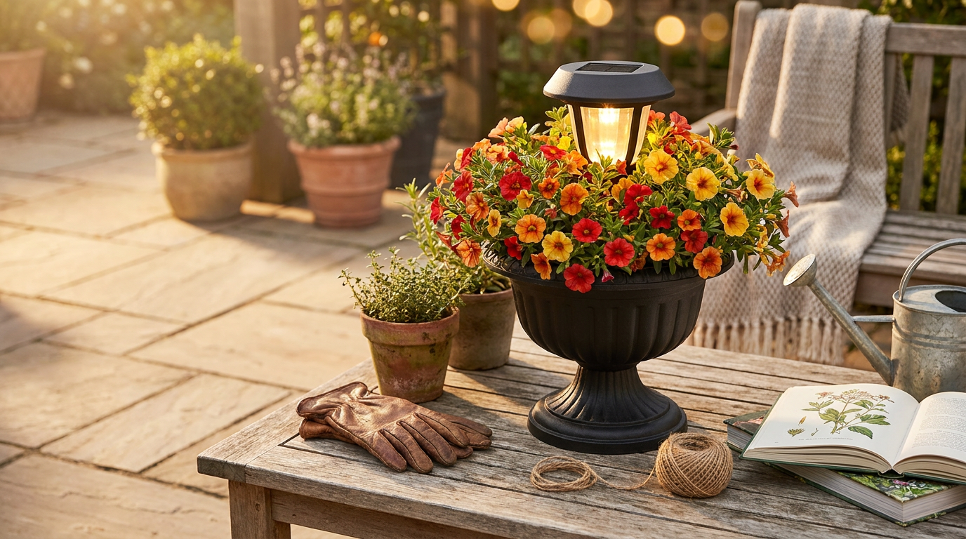 Solar Planter Lamp Solutions for Glowing Garden Pots