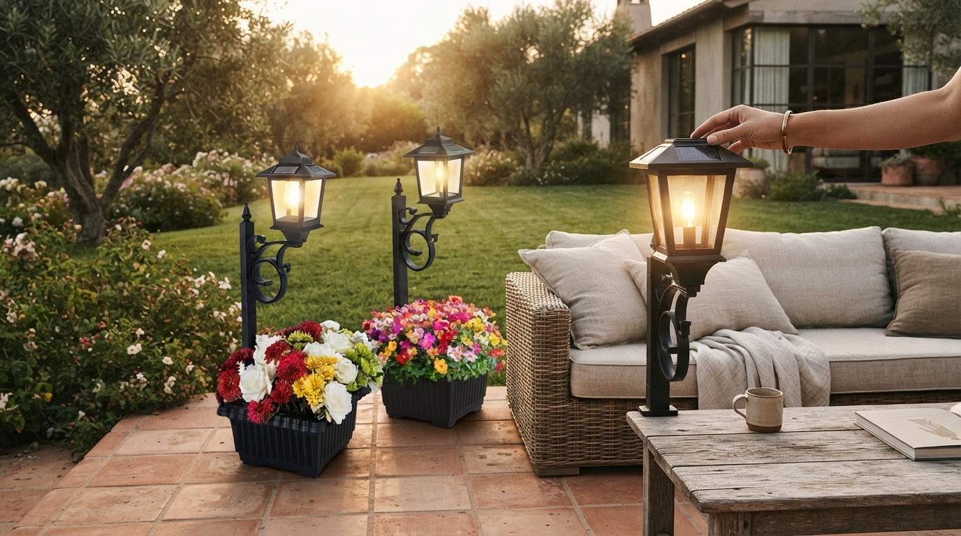 How to Install Solar Planter Lights on Your Patio or Lawn