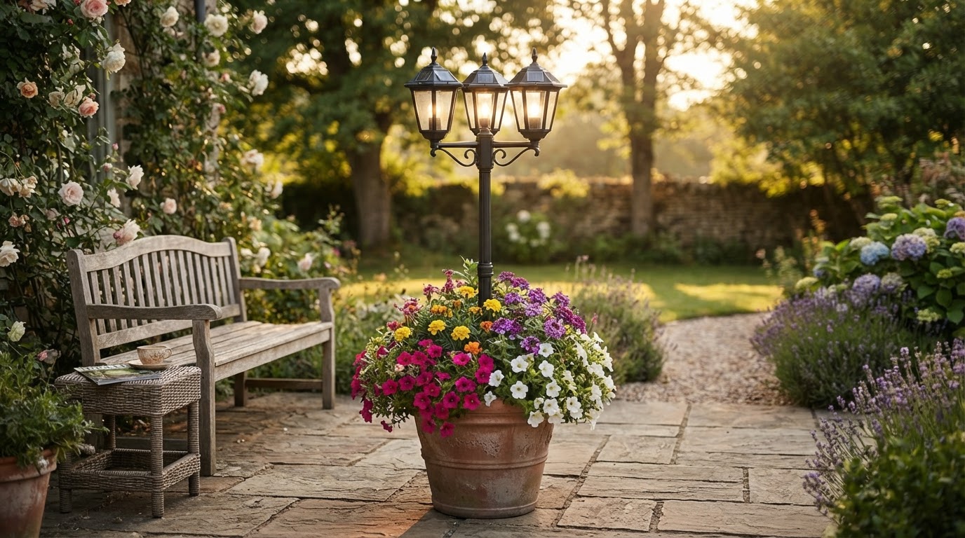 Joyoowild 3-Head Lamp Sale Hits Solar Planter Lamp Market