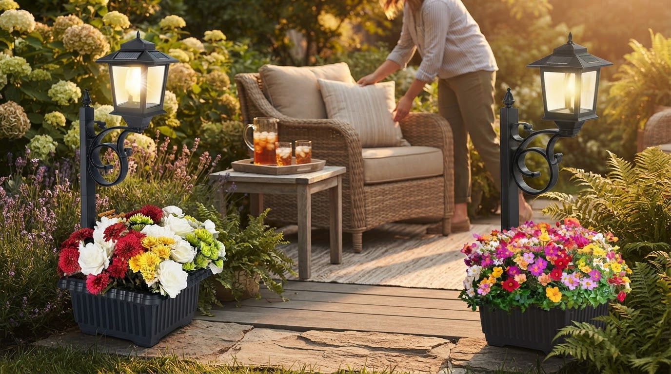 Solar Patio Lamp Posts with Planters: Frequently Asked Questions