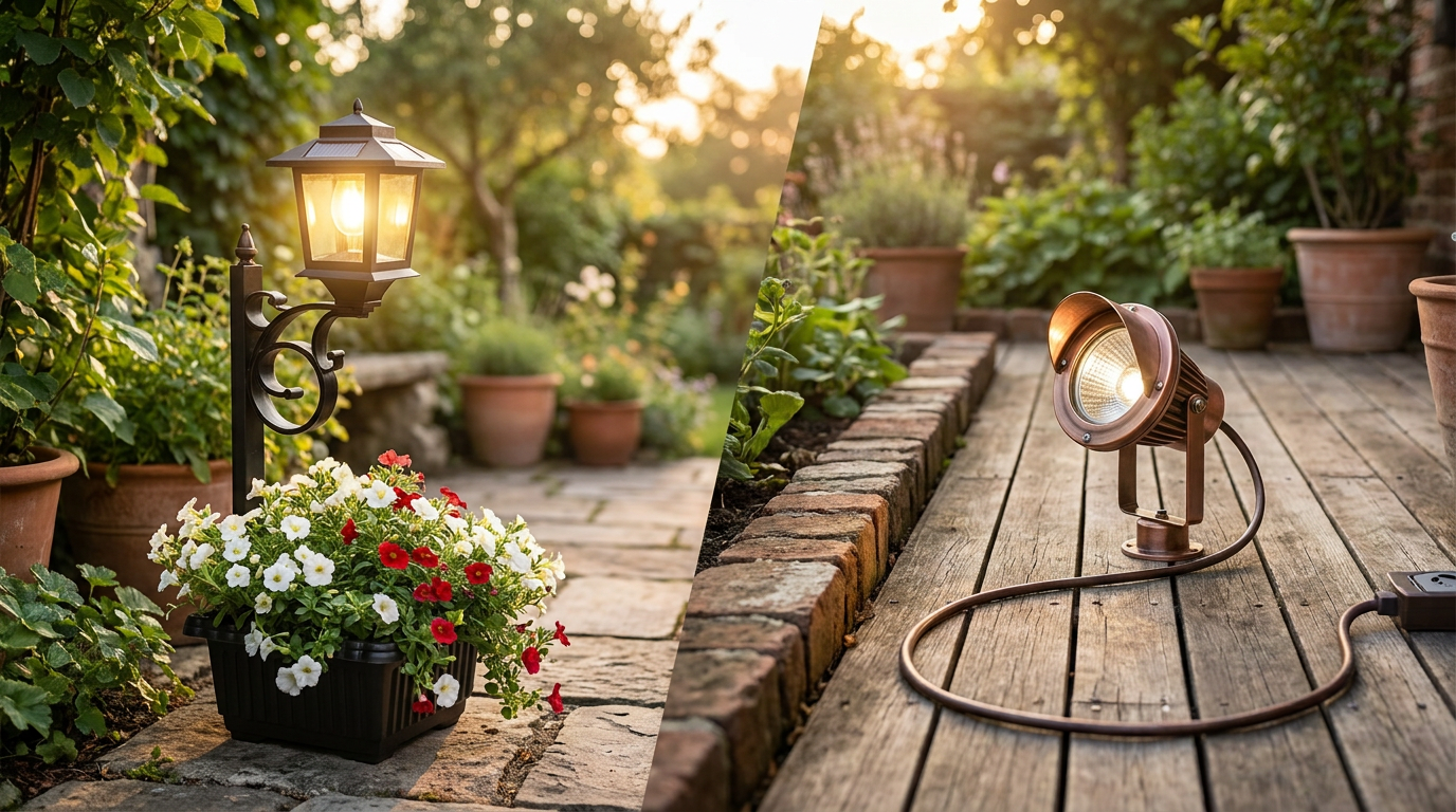How does a Solar Planter Lamp compare to standard lighting?