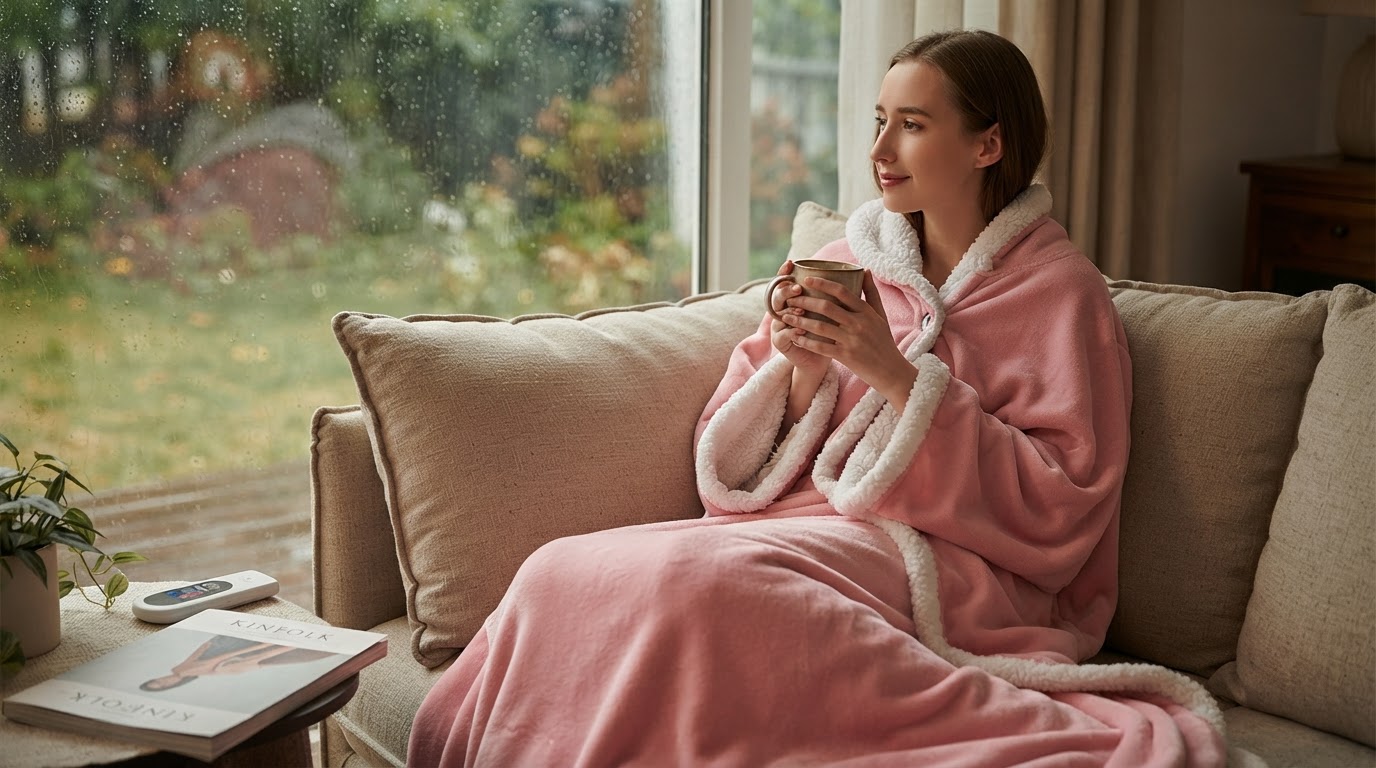 How Does a Heated Blanket Wrap With Buttons Compare?