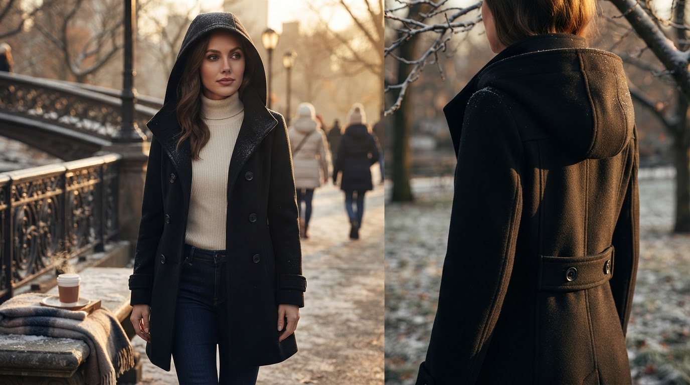 Is a wool blend Hooded Wool Pea Coat warm enough?