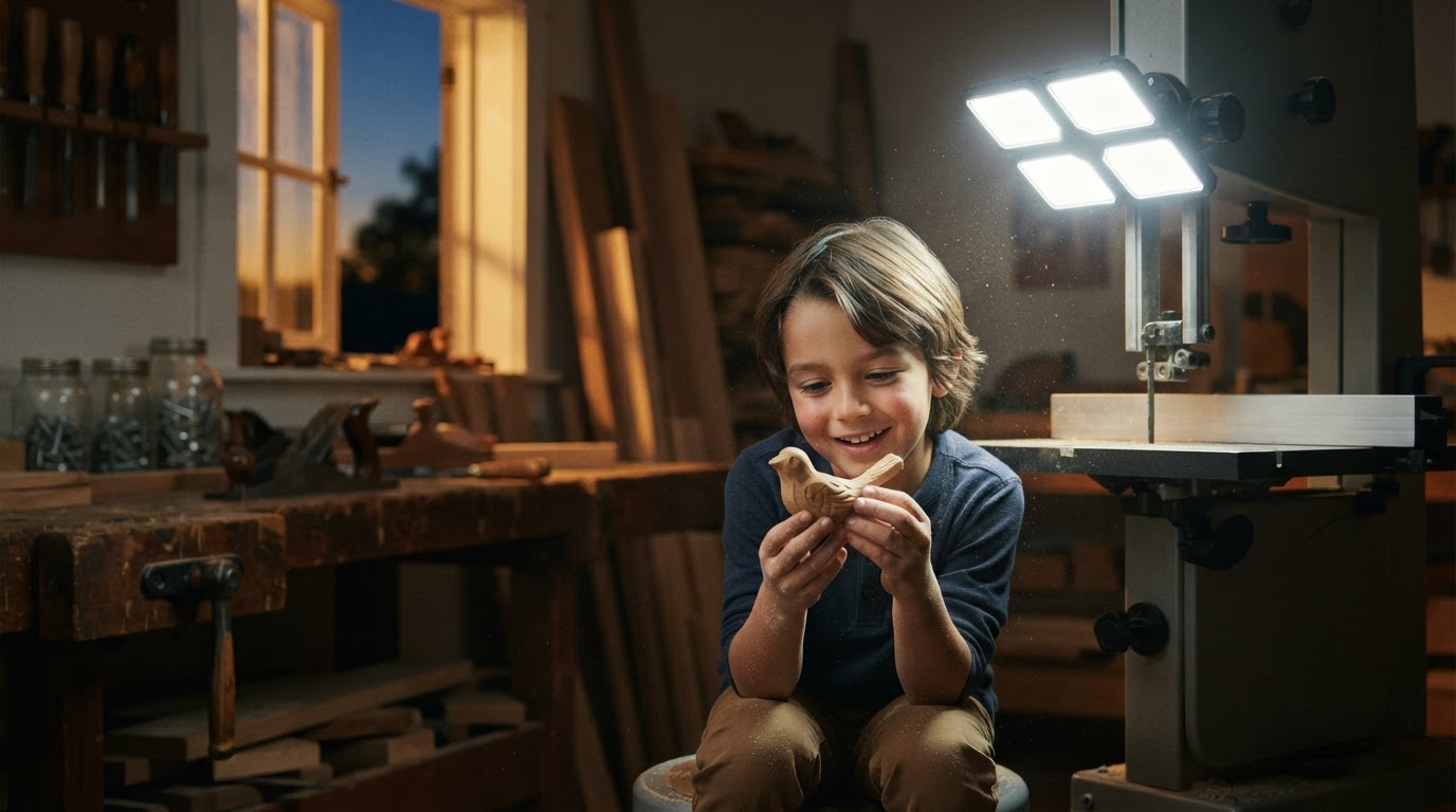 How to Use a Solar Magnetic LED Work Light in Shops?