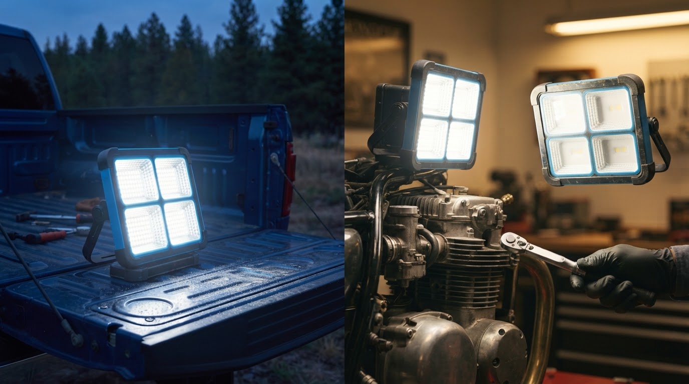 Solar Magnetic LED Work Light Durability Assessment