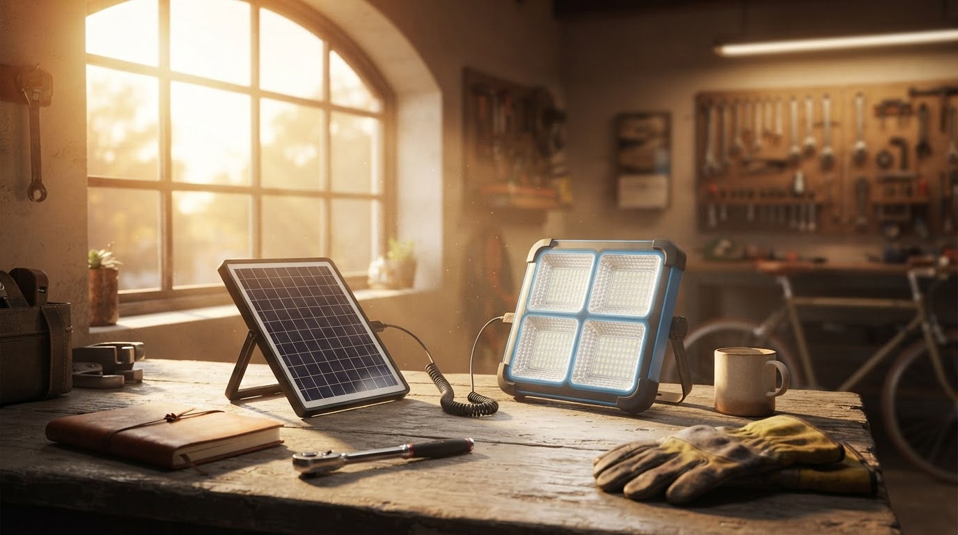 Can a Solar Magnetic LED Work Light Replace Corded Shop Lamps?