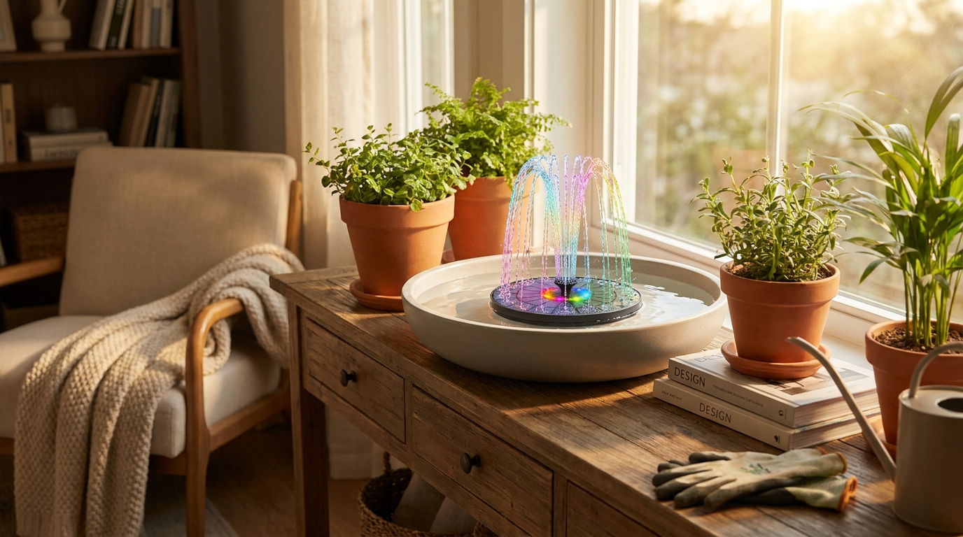 Solar Fountain Pump Selection for Modern Bird Baths
