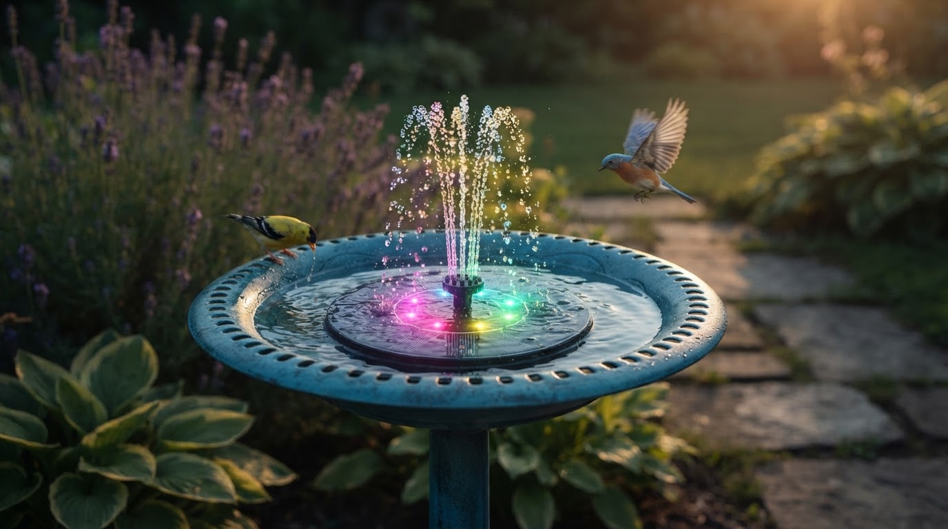 Which color changing solar water feature is most reliable?