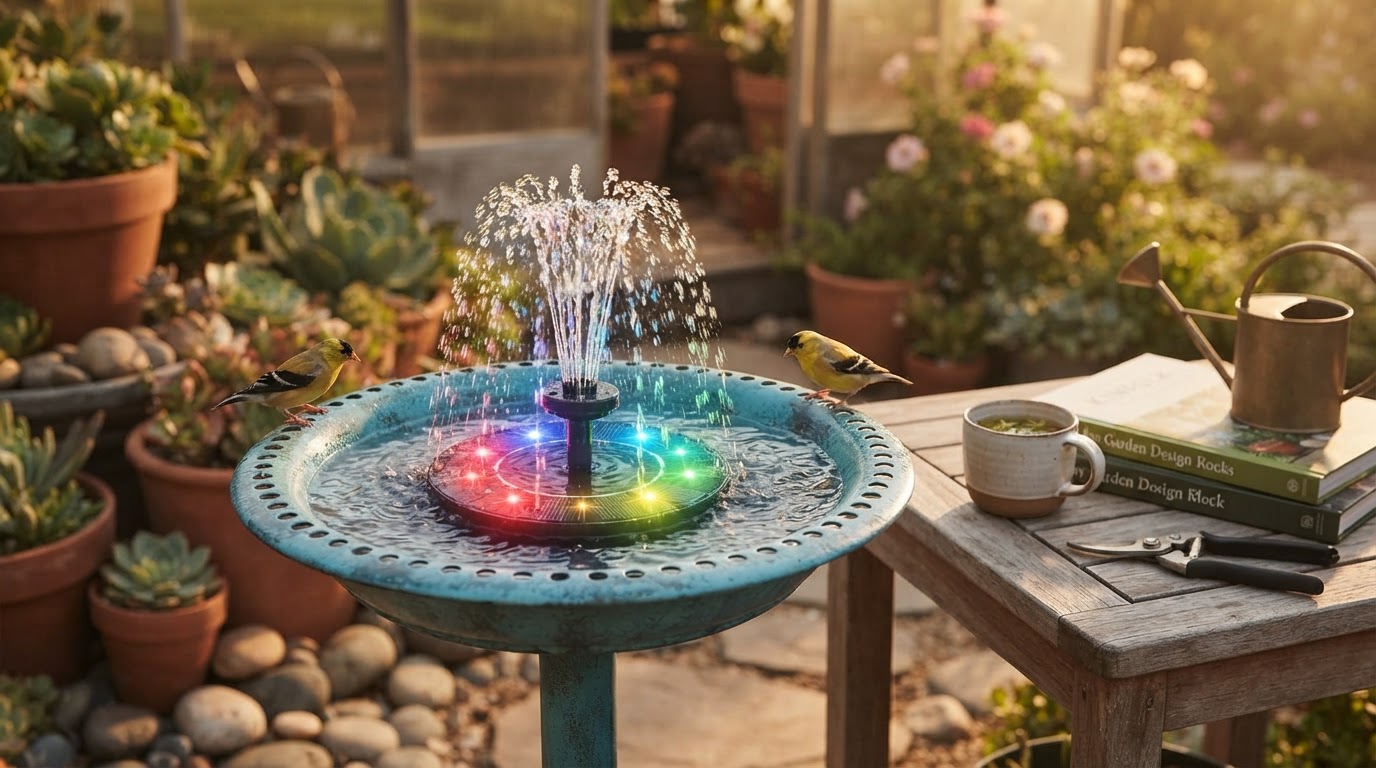 Optimizing Outdoor Spaces with Colorful Solar Fountain Pump