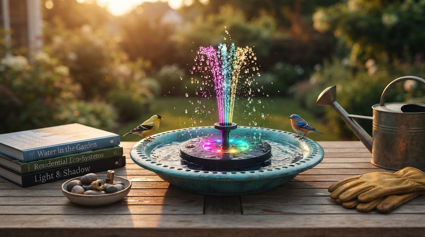 Colorful Solar Fountain Pump Selection Strategy