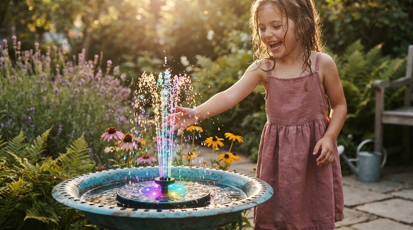 How to Install a Multi Color Colorful Solar Fountain Pump?