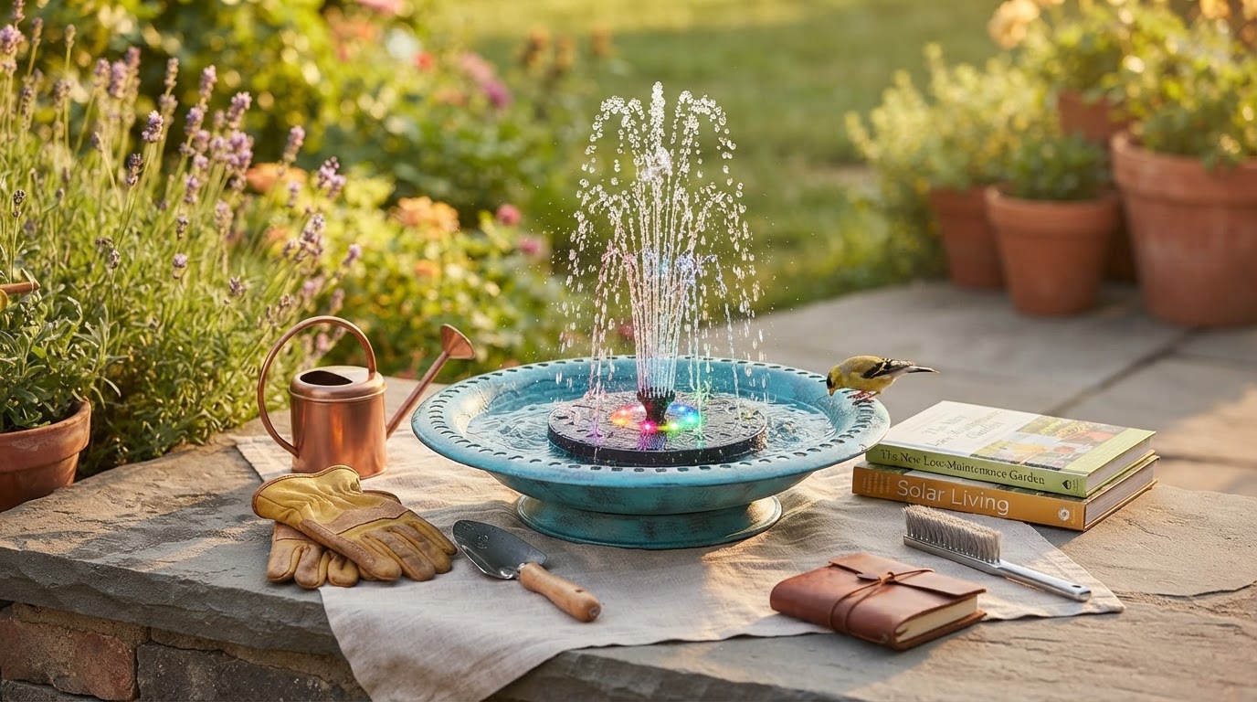 Maintaining a Colorful Solar Fountain Pump Kit