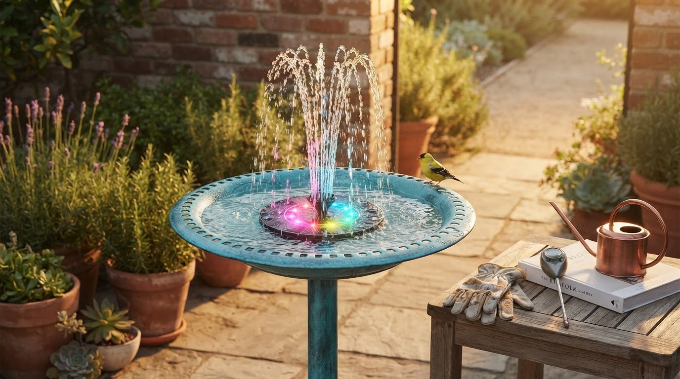 Optimizing Gardens with a Colorful Solar Fountain Pump