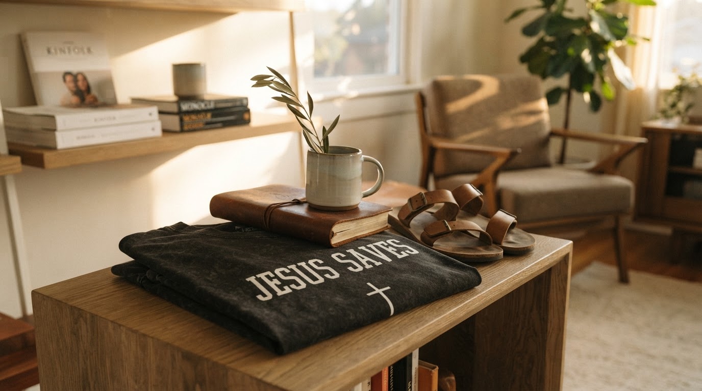 What defines an aesthetic Jesus Saves T-Shirt?