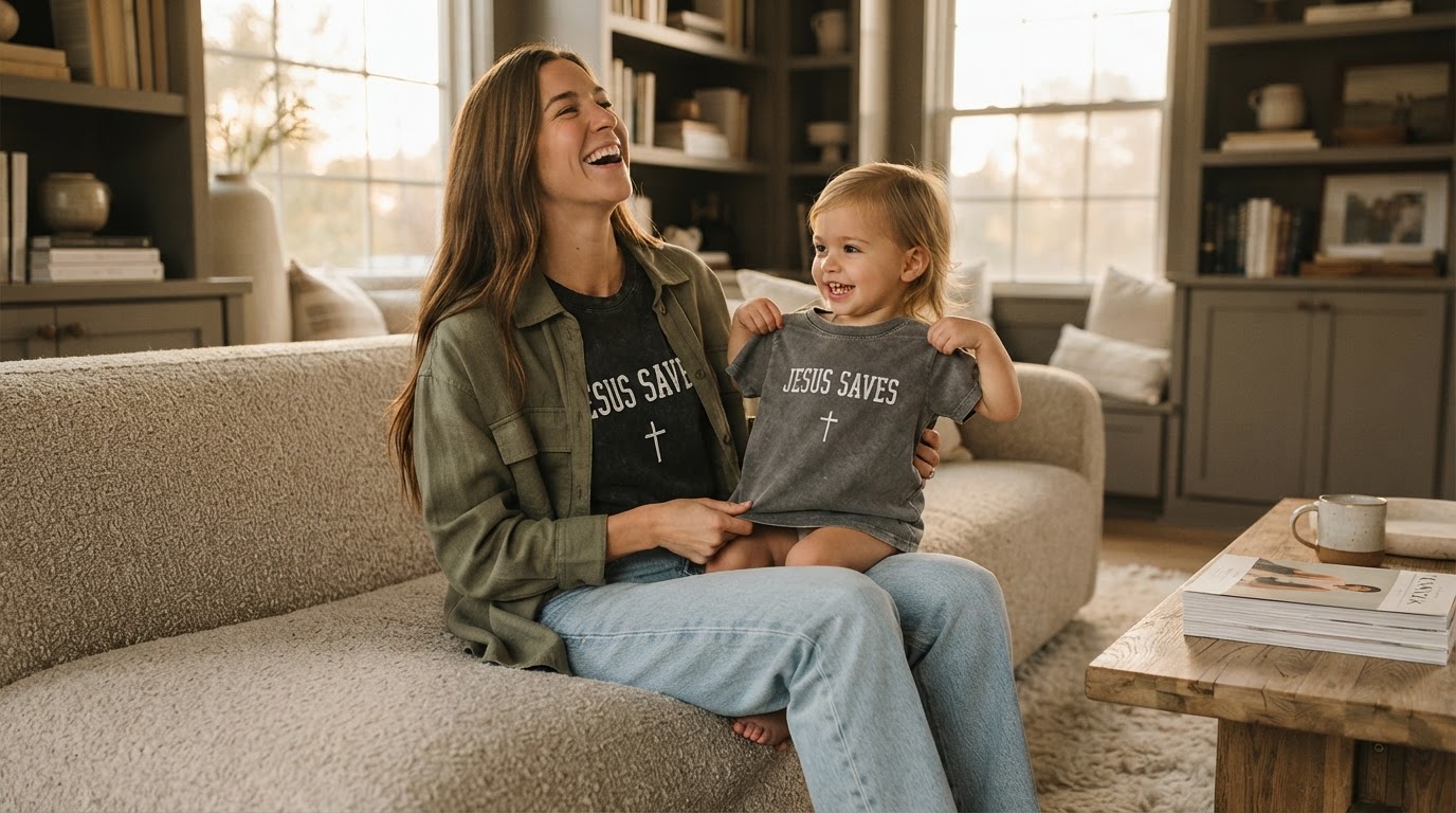 How to style a minimalist Jesus Saves T-Shirt?