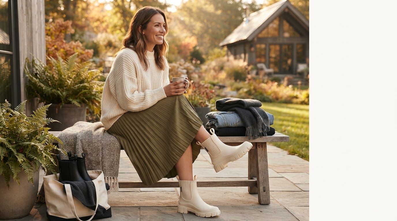 How to Style Rounded Toe Outdoor Boots for Seasonal Outfits