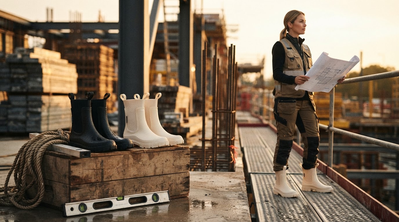 What are the best waterproof round toe work boots for women?