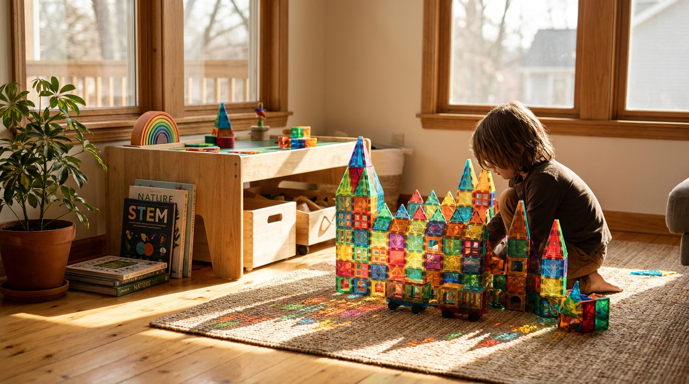 Boosting Home STEM Skills with Gemmicc Magnetic Tiles