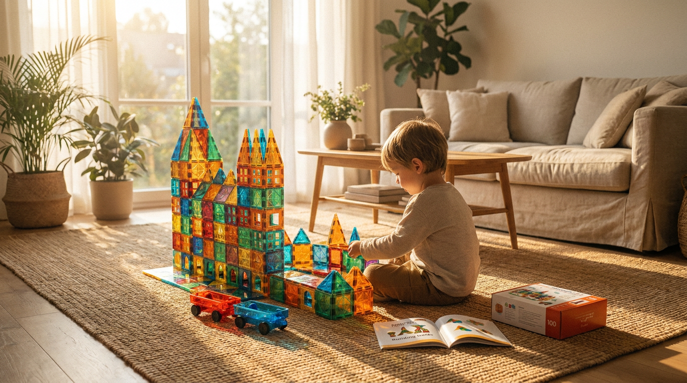 Gemmicc 98-Piece Set Maximizes Value in Magnetic Play
