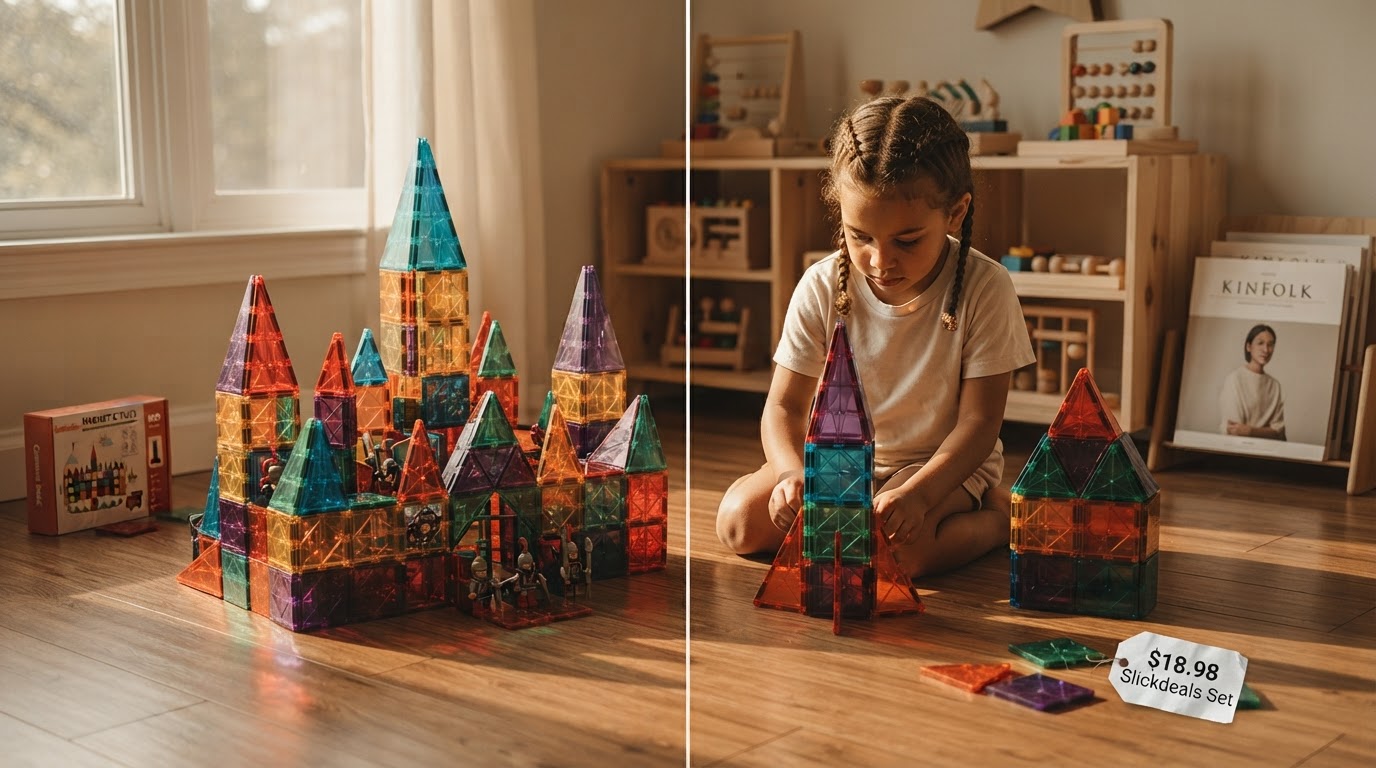 Gemmicc Magnetic Tiles Face Off With $18.98 Slickdeals Set