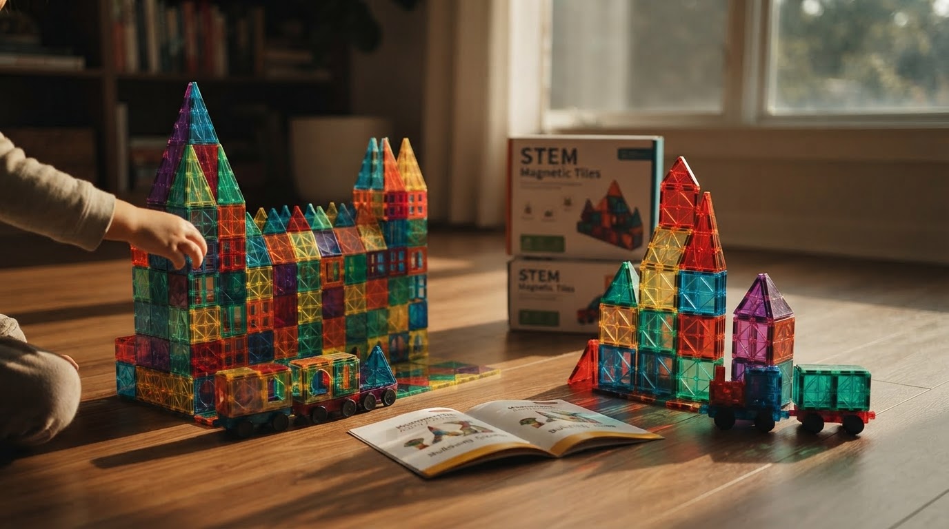 Gemmicc Magnetic Tiles Face Off With $18.98 Slickdeals Set