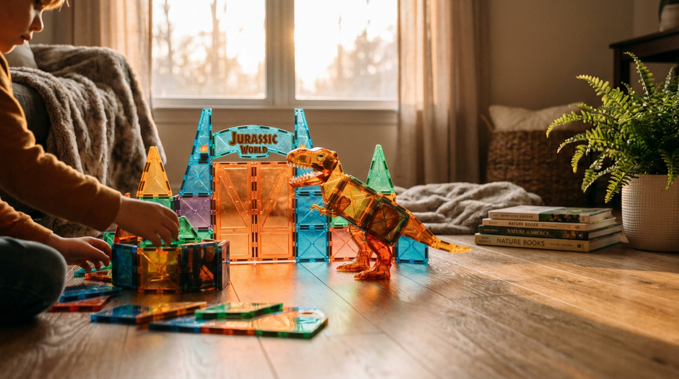 Jurassic World Tile Deals and Gemmicc Magnetic Strength