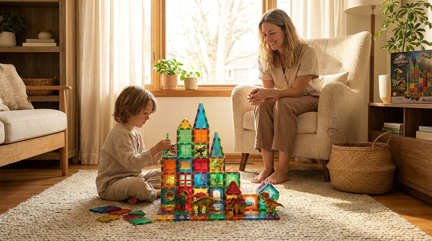 Jurassic World Tile Sale Meets STEM Magnetic Tiles Quality