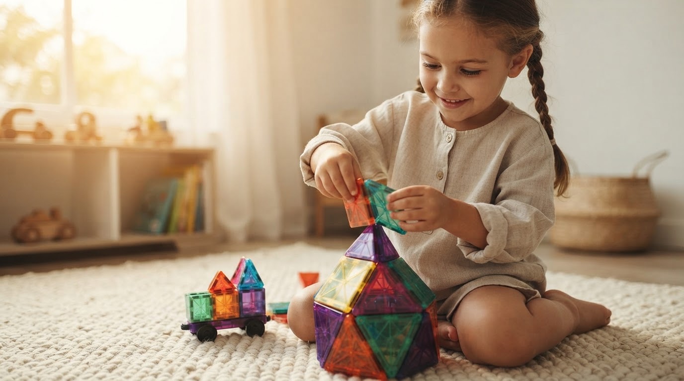 Mastering 3D Geometry with STEM Magnetic Tiles