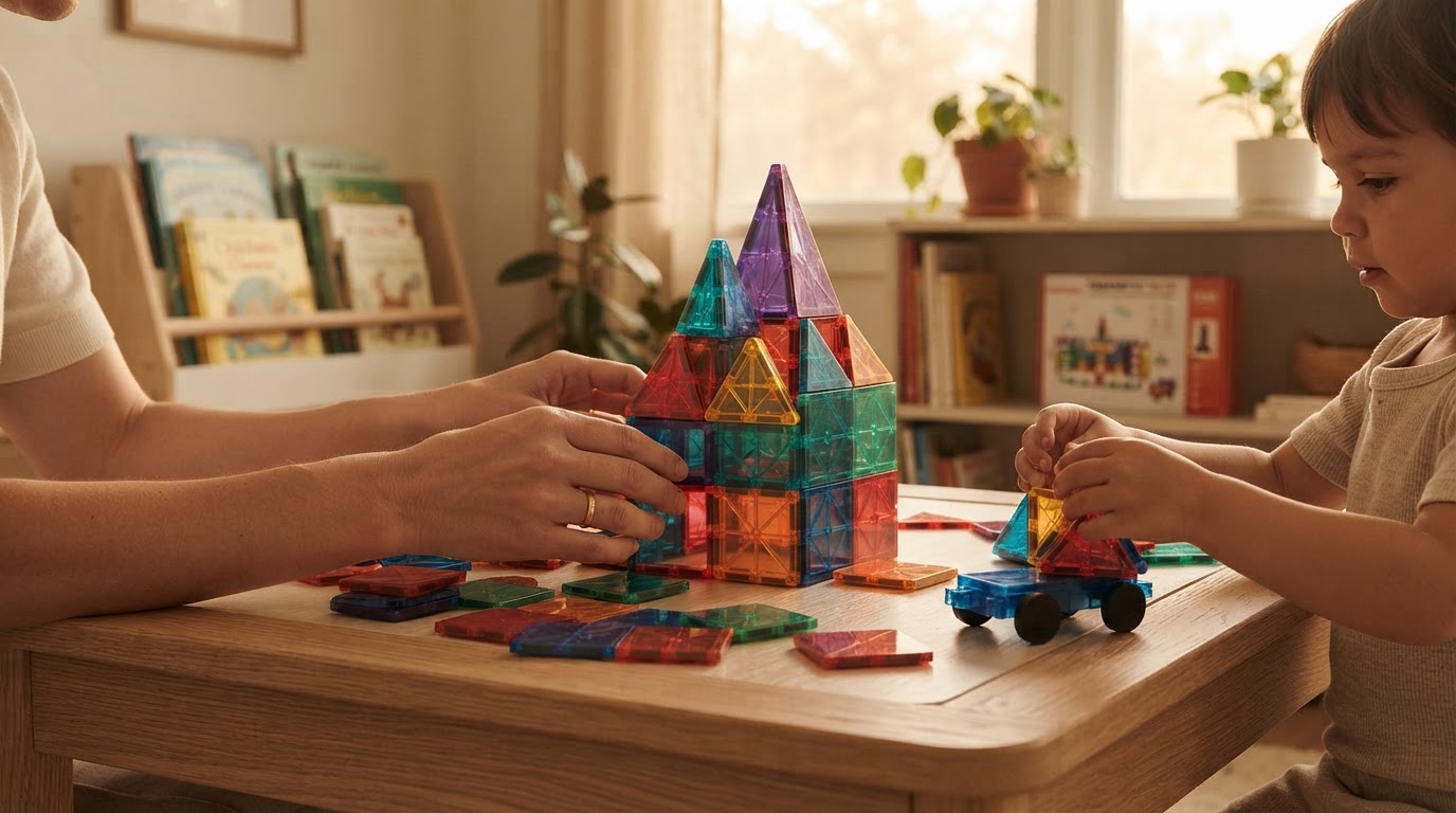 Choosing STEM Magnetic Tiles for Non-Toxic Play