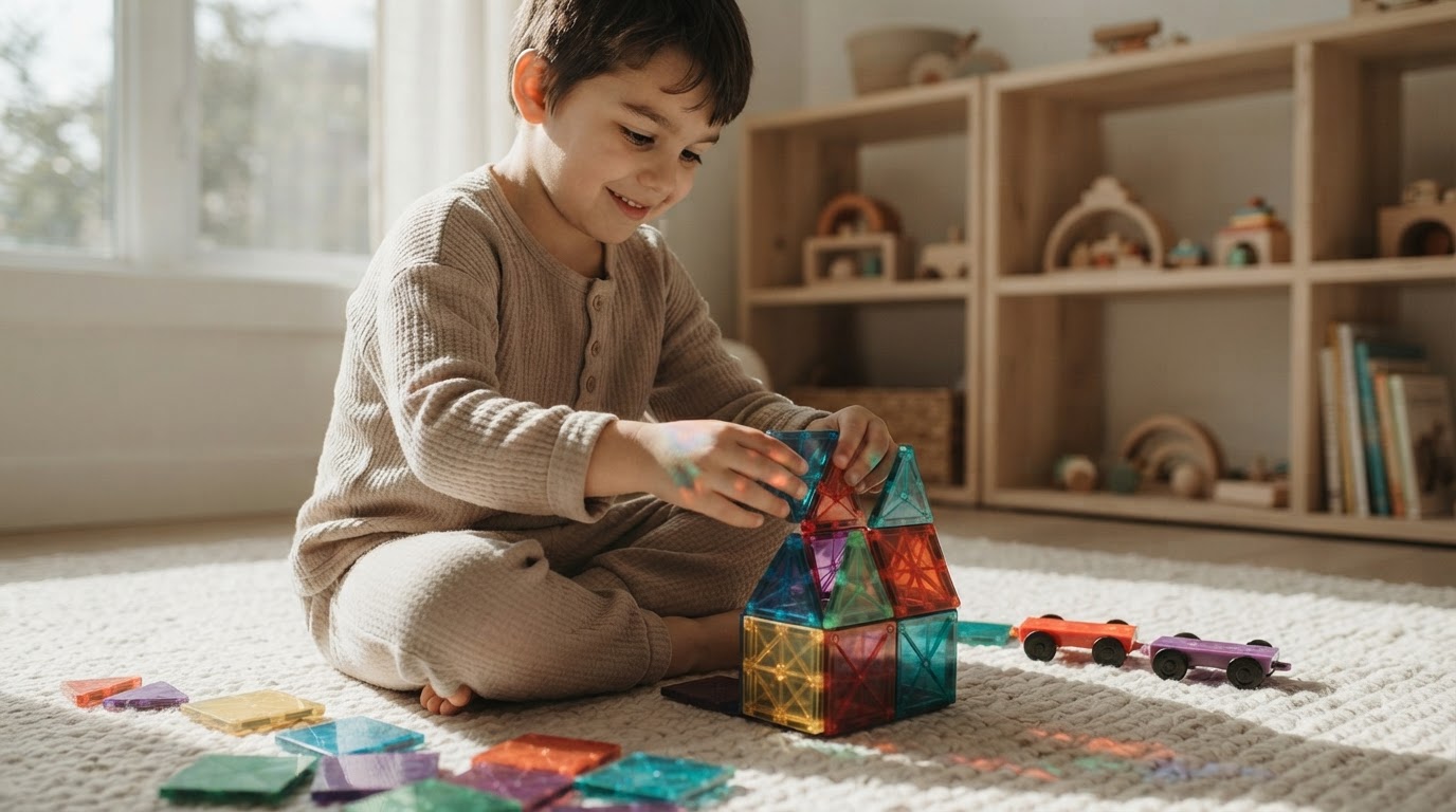 Supporting Autism Through STEM Magnetic Tiles Play