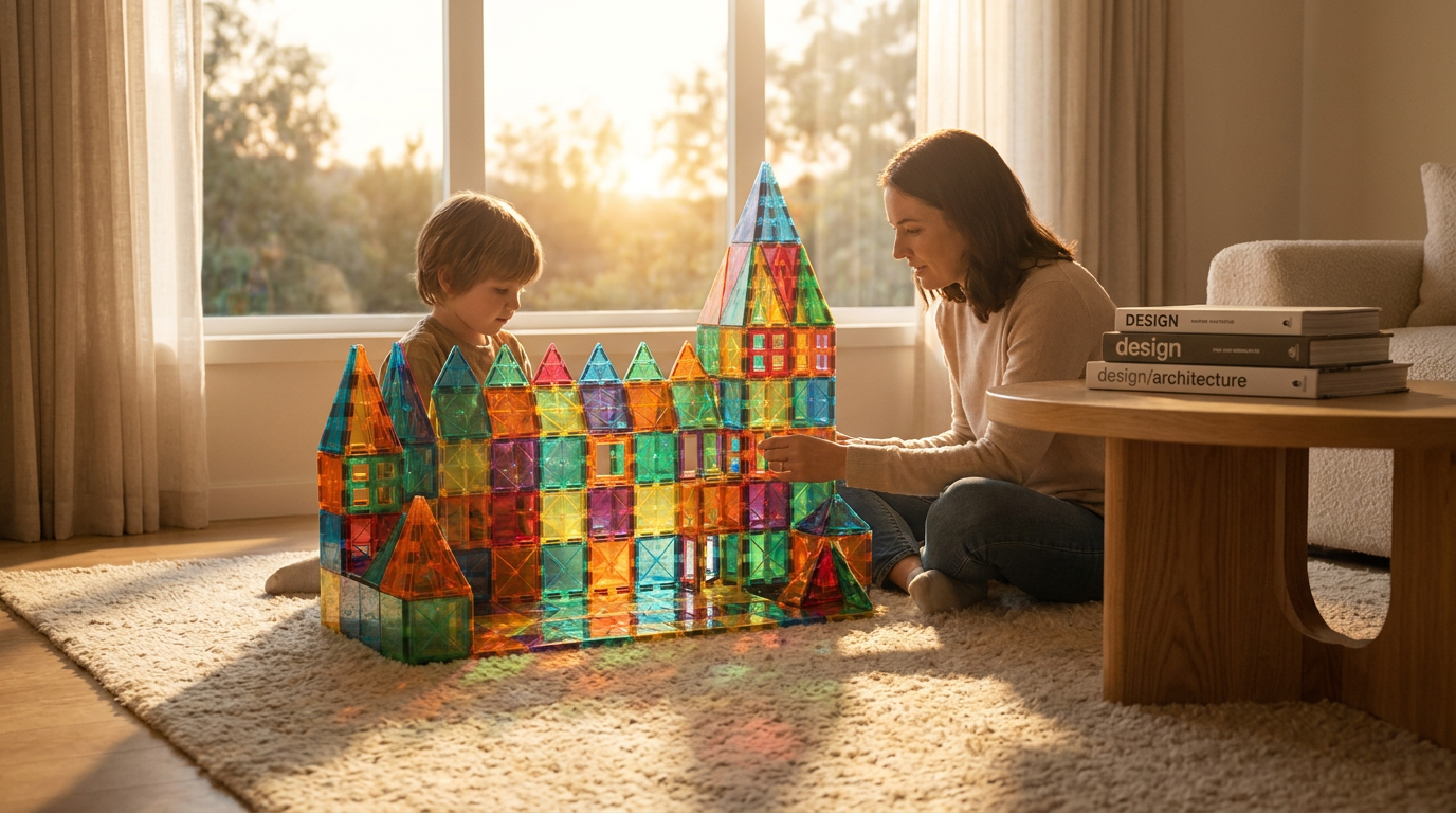 Science of Strong Magnets: Gemmicc Tiles Build Bigger
