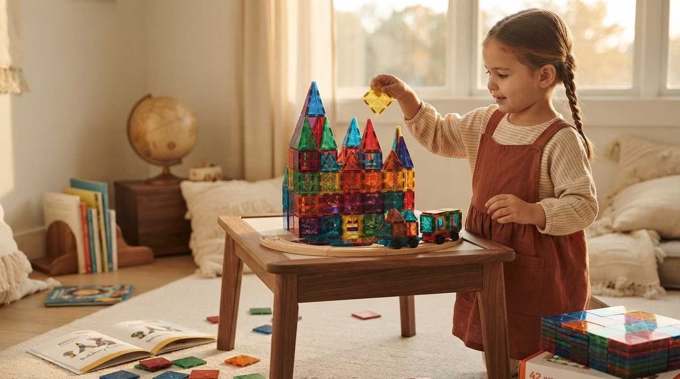 Slickdeals Lists 42-Piece Magnetic Tiles for $18.98