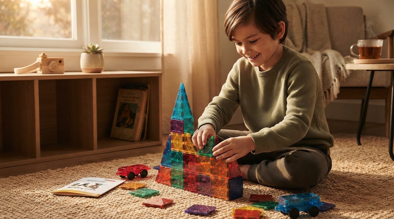 STEM Magnetic Tiles and Sensory-Driven Play for Autism