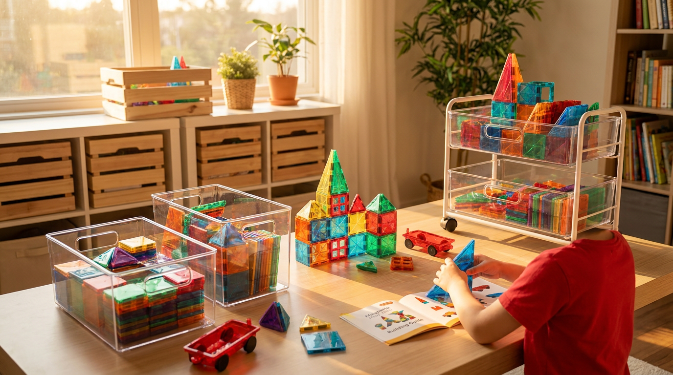 5 Modular Storage Systems for STEM Magnetic Tiles
