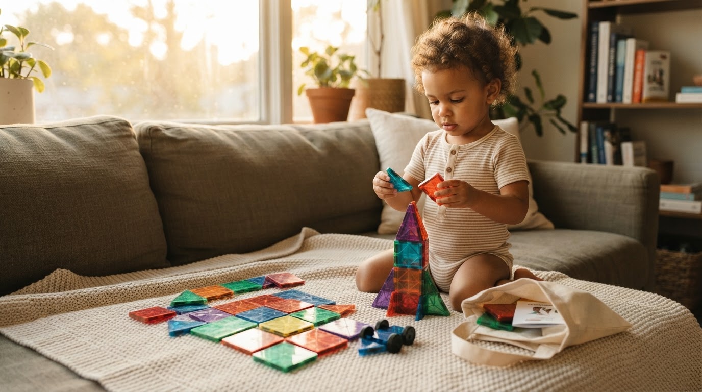 Are STEM Magnetic Tiles good for travel friendly toddler activities?